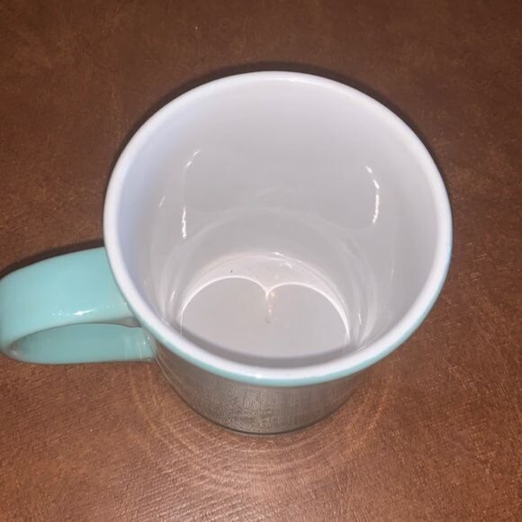 Ceramic "Super Mug" Blue Ombre Coffee Cup Set of 3 - Picture 4 of 10